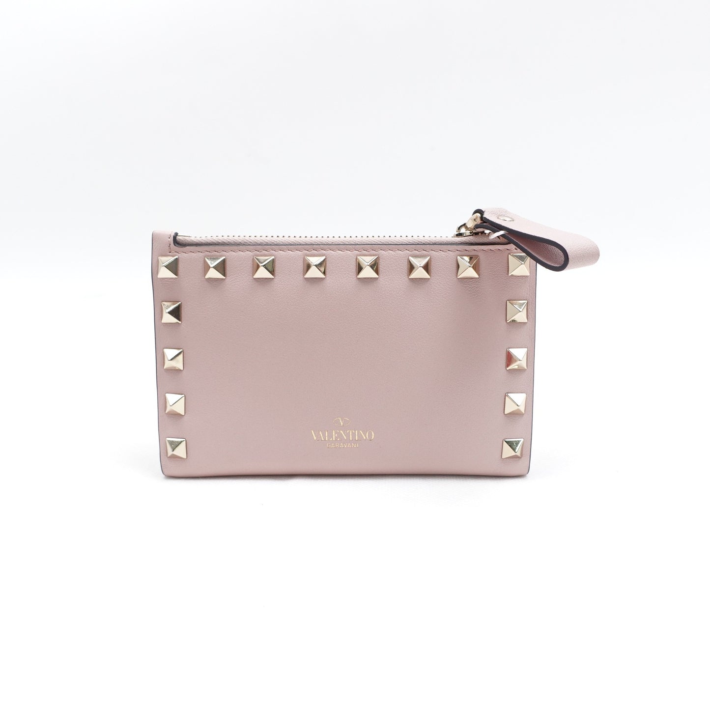 Pre-owned Valentino Pink Calfskin Wallet