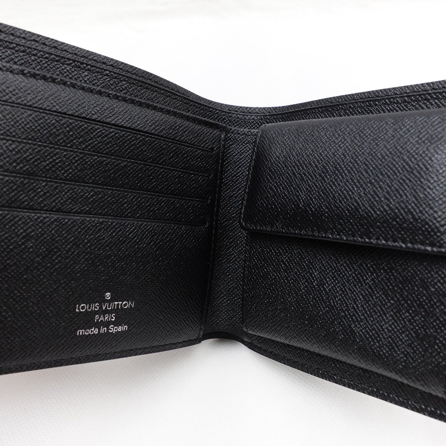 Pre-owned Louis Vuitton Multiple Damier Graphite Coated Canvas Short Wallet