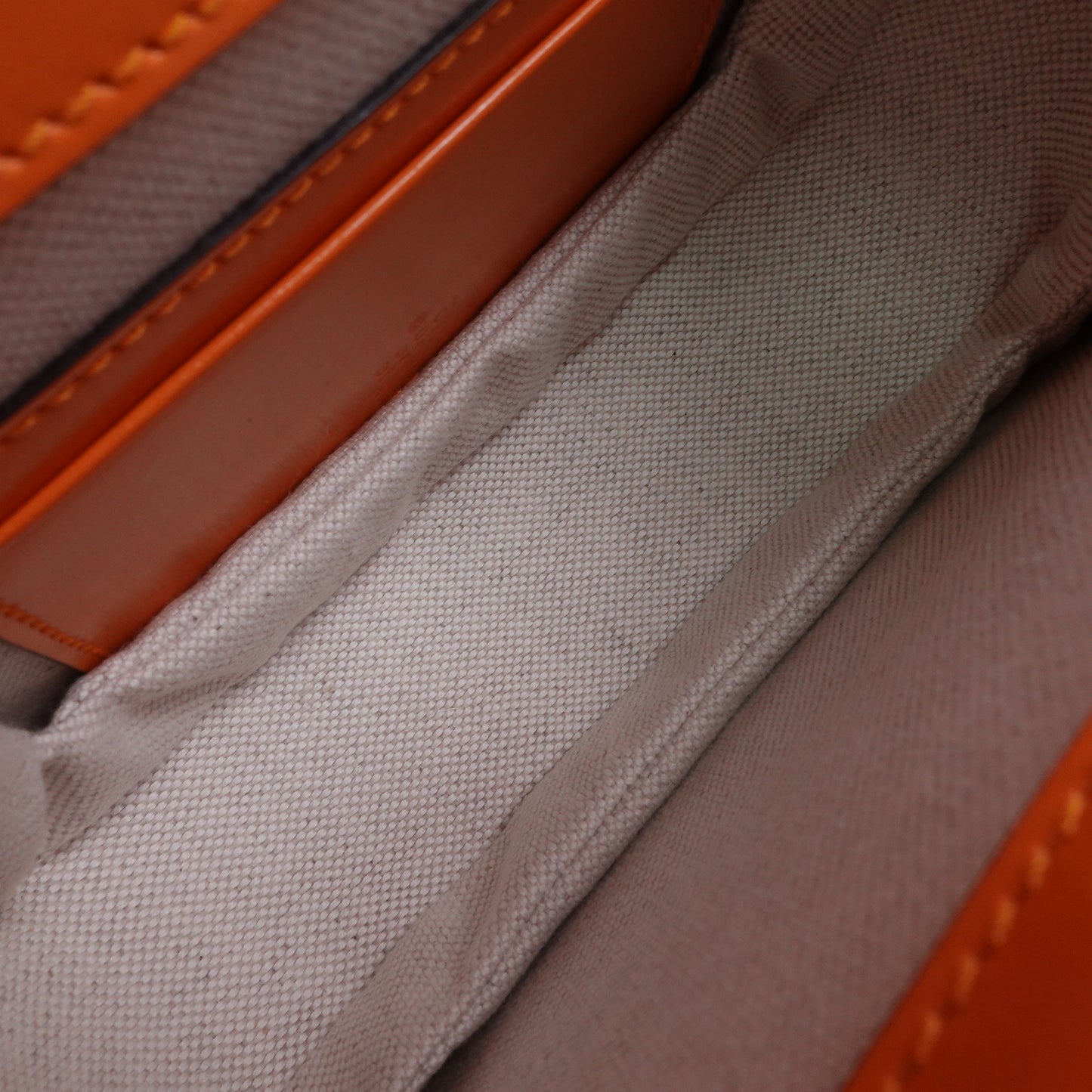 Pre-owned Gucci Bamboo 1947 Orange Calfskin Shoulder Bag
