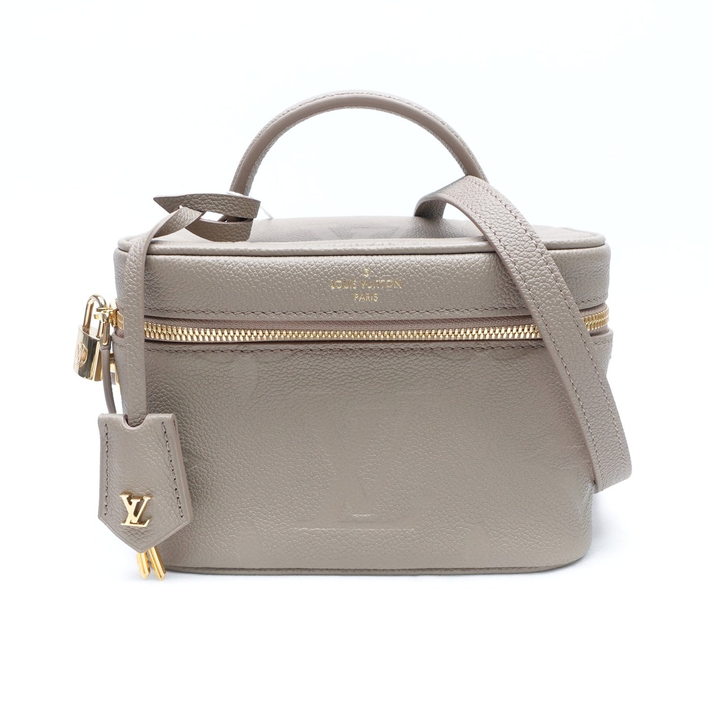 Pre-owned Louis Vuitton Vanity Grey Calfskin Vanity Case