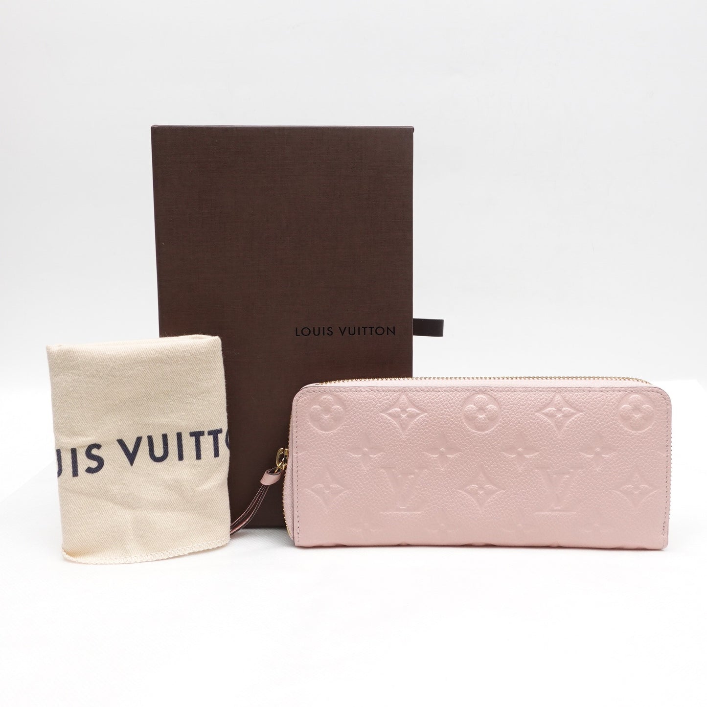 Pre- Owned LOUIS VUITTON Pink Calfskin Long Zippy Wallet T10306089