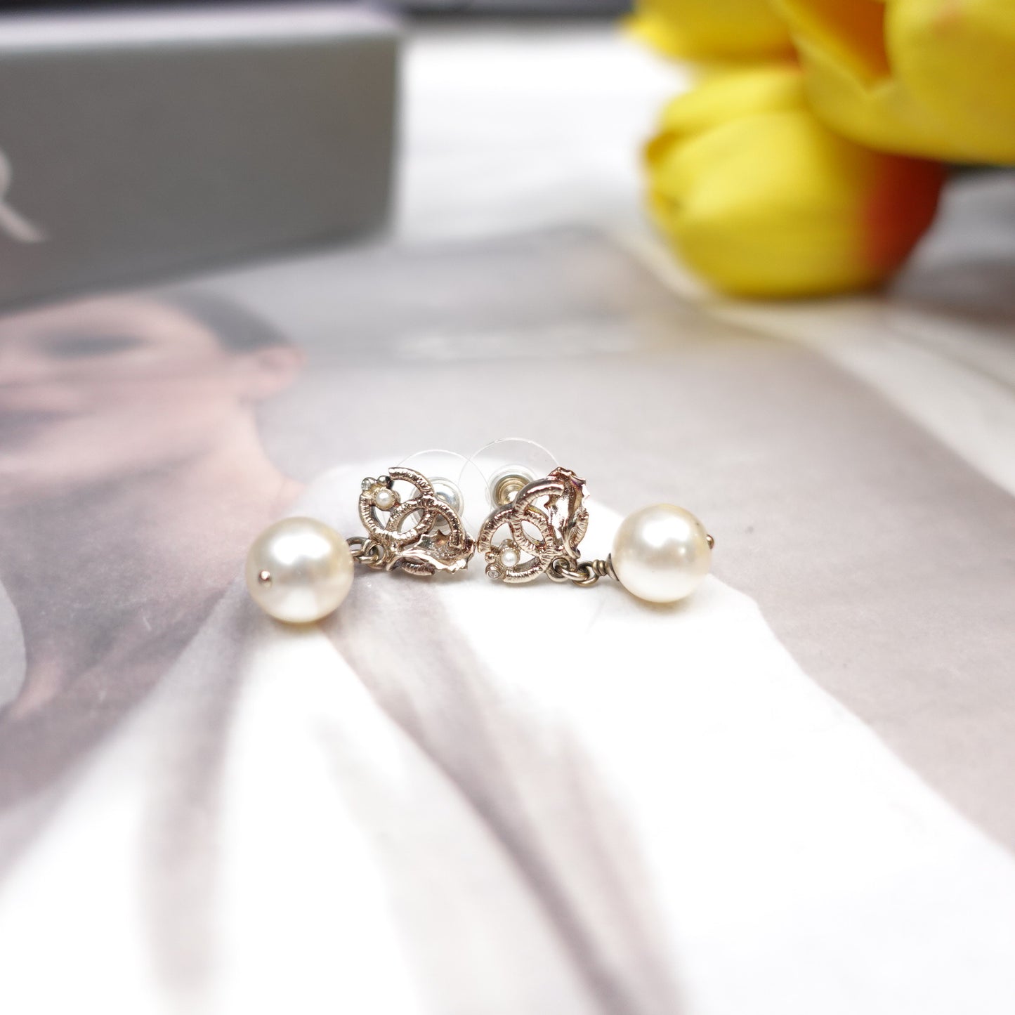 Pre-owned Chanel CC Metal Earrings