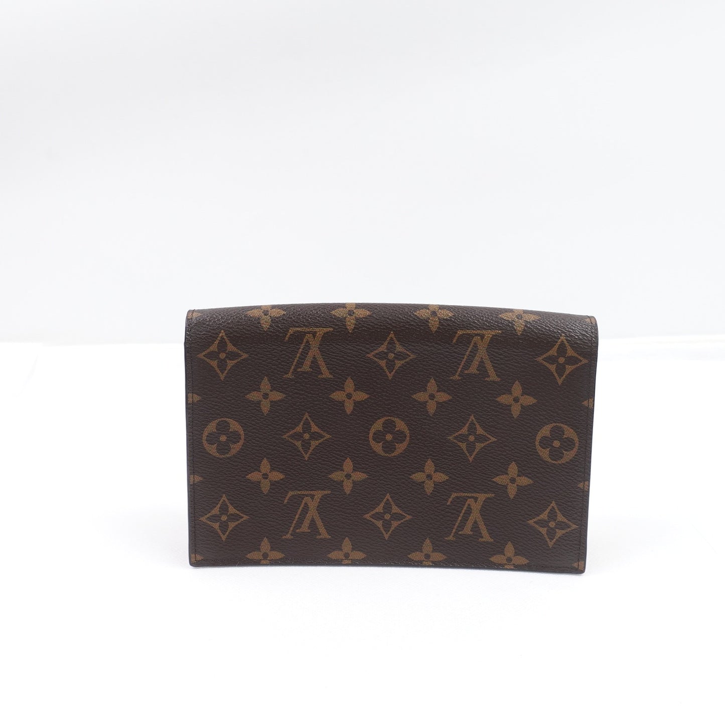 Pre-owned Louis Vuitton Flore WOC Monogram Coated Canvas Shoulder Bag
