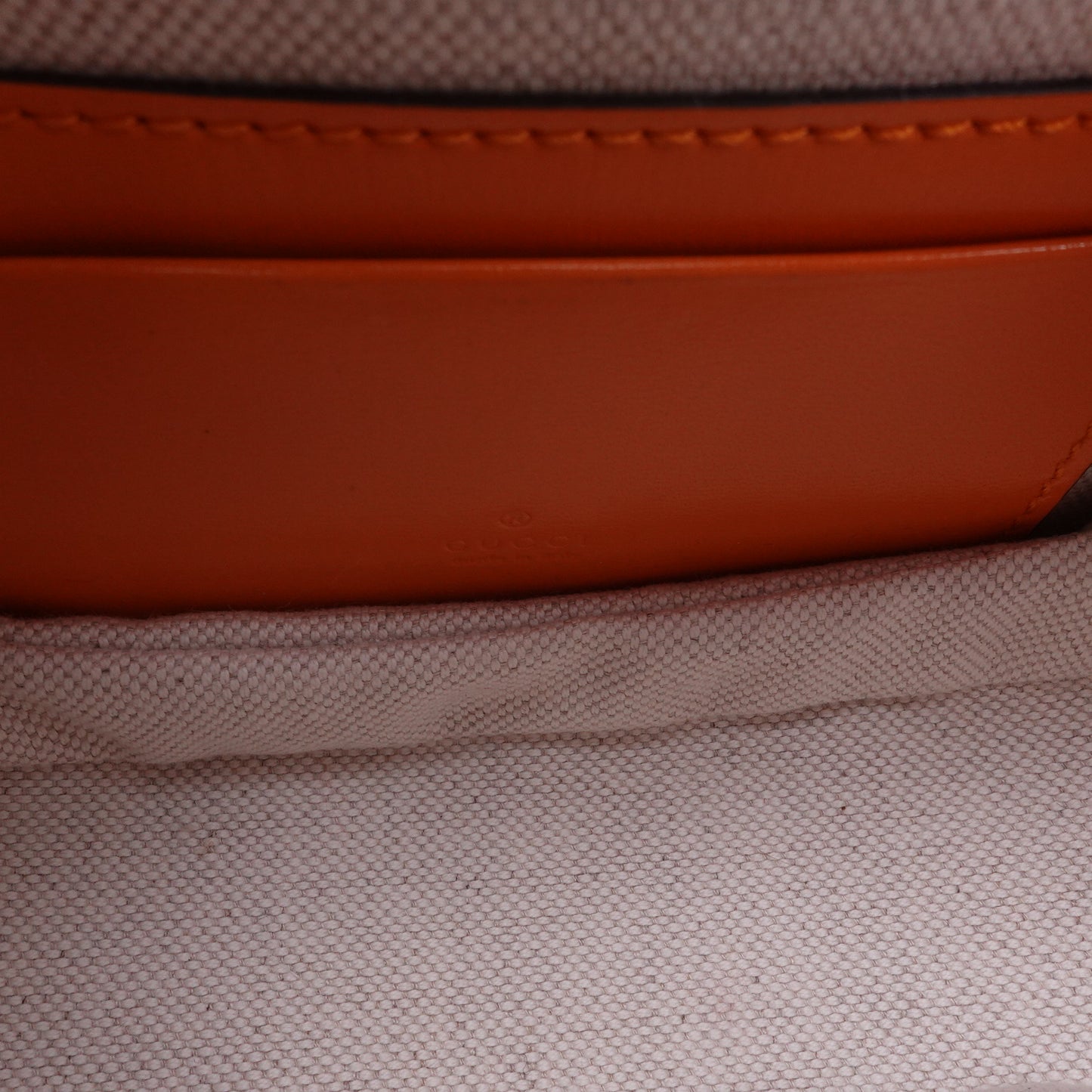 Pre-owned Gucci Bamboo 1947 Orange Calfskin Shoulder Bag