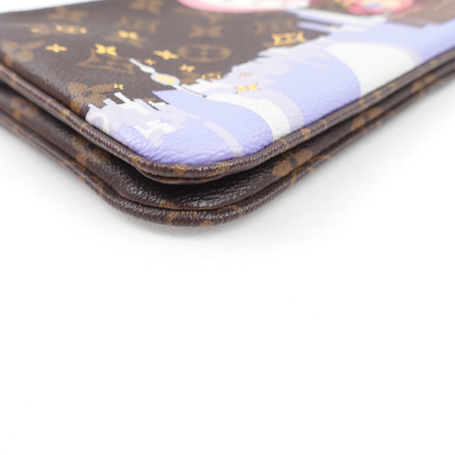 Pre-Owned Louis Vuitton Pochette Double Zip Monogram Coated Canvas Shoulder Bag