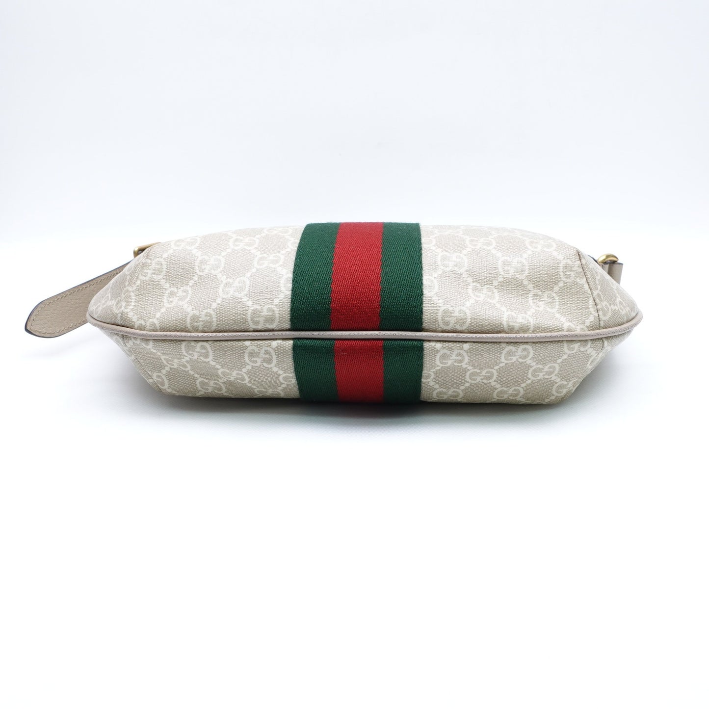Pre-owned Gucci Ophidia Beige Coated Canvas Shoulder Bag