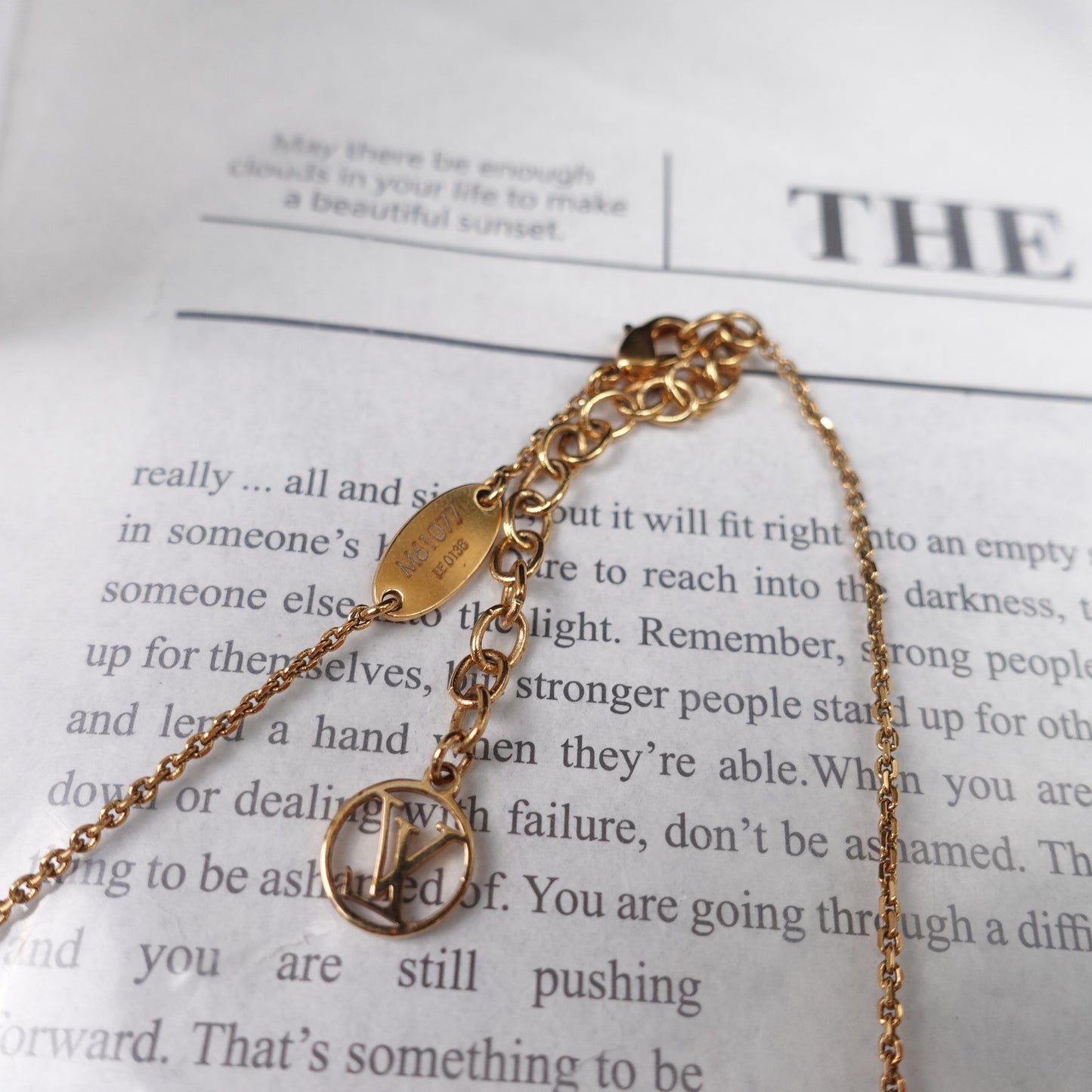 Pre-Owned Louis Vuitton Volt 18K Gold Necklace