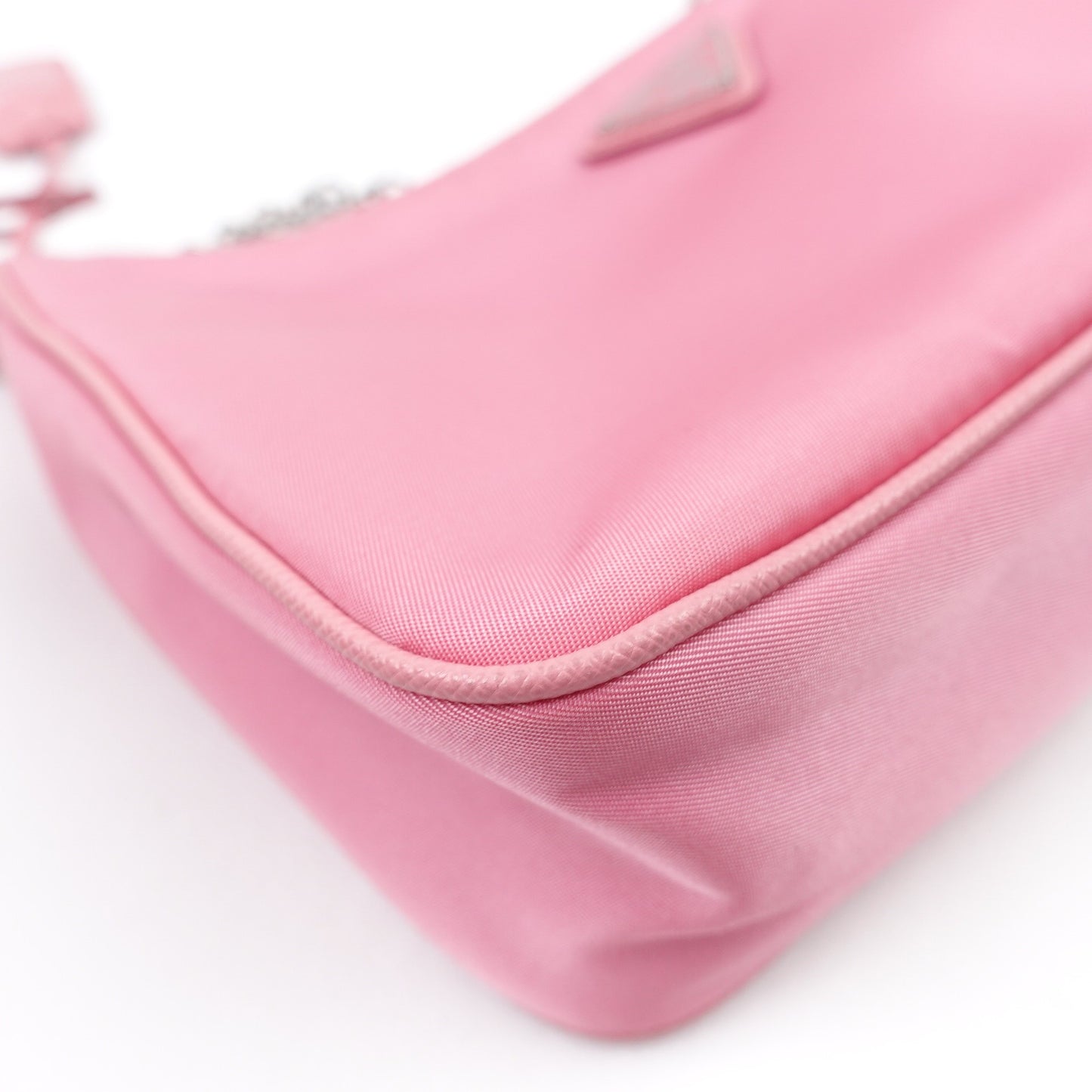 Pre-owned Prada Re-Edition Hobo Pink Nylon Shoulder Bag