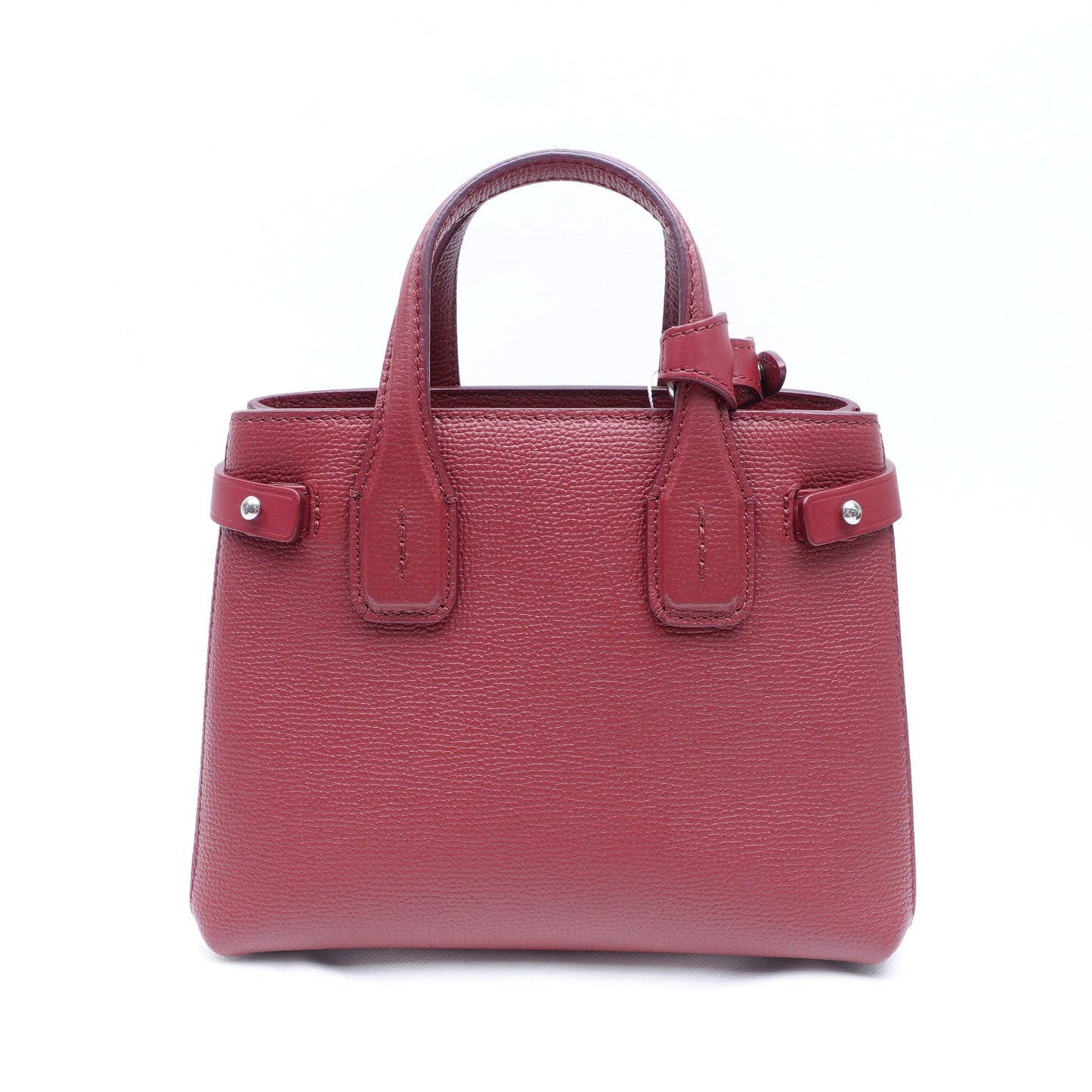 Pre-owned Burberry Banner Baby Red Calfskin Shoulder Bag
