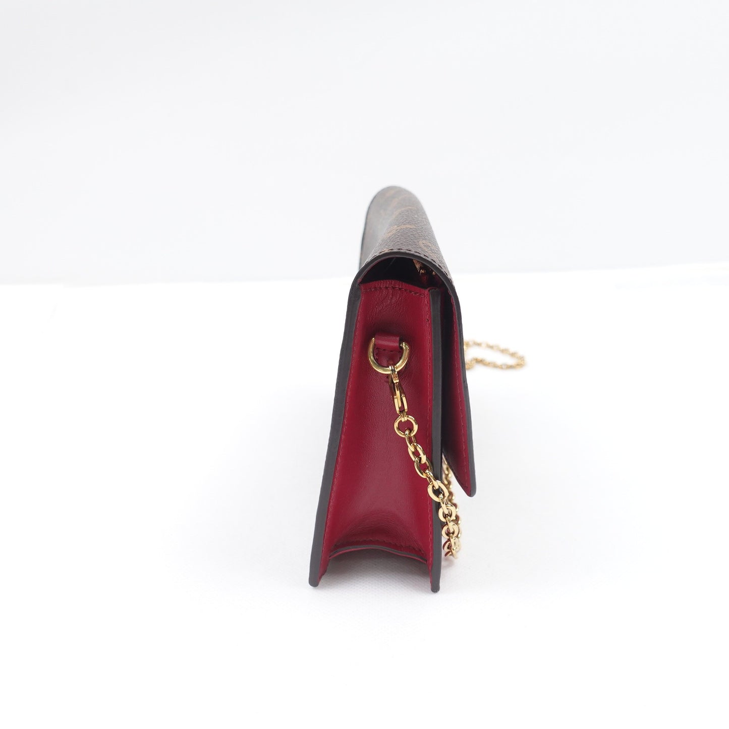 Pre-owned Louis Vuitton Flore WOC Monogram Coated Canvas Shoulder Bag