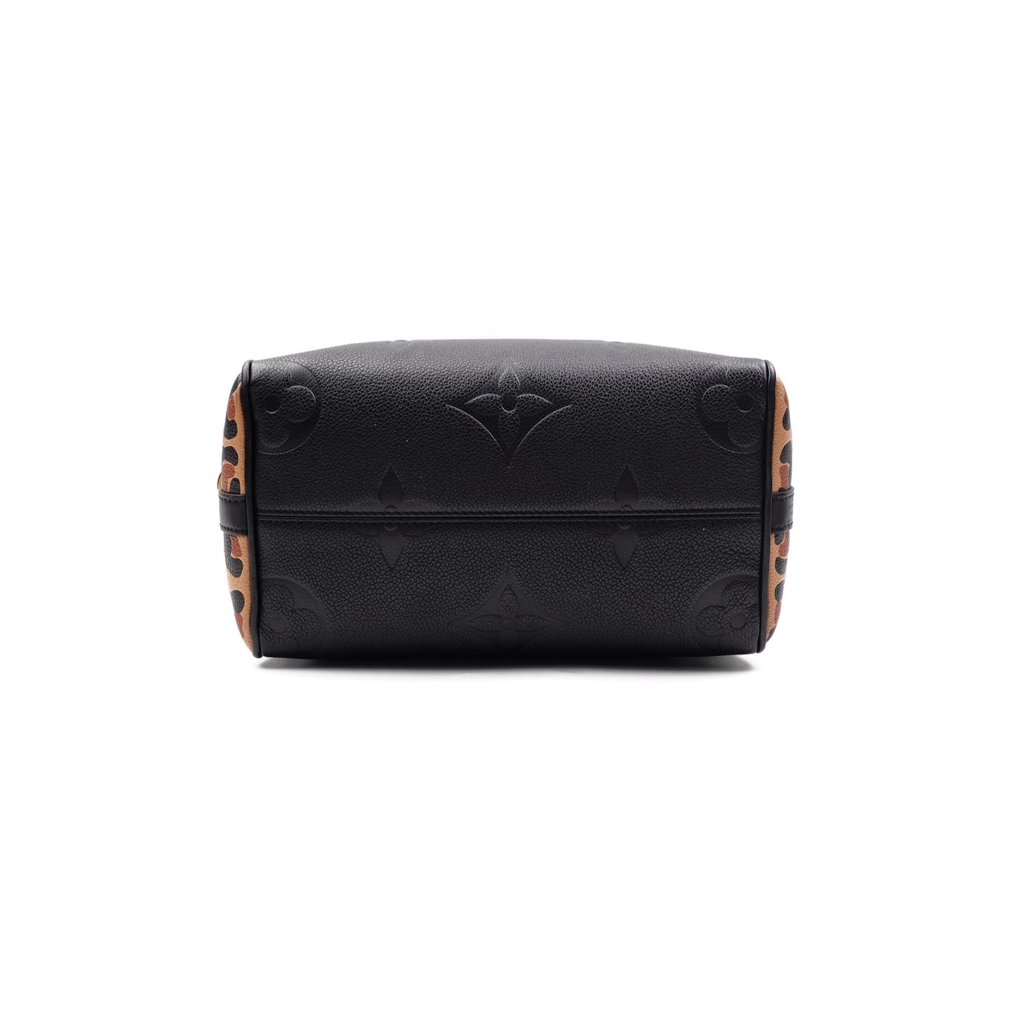 Pre-owned Louis Vuitton Empreinte Monogram Giant Wild At Heart Speedy Bandouliere 25 Black Calfskin Shoulder Bag
