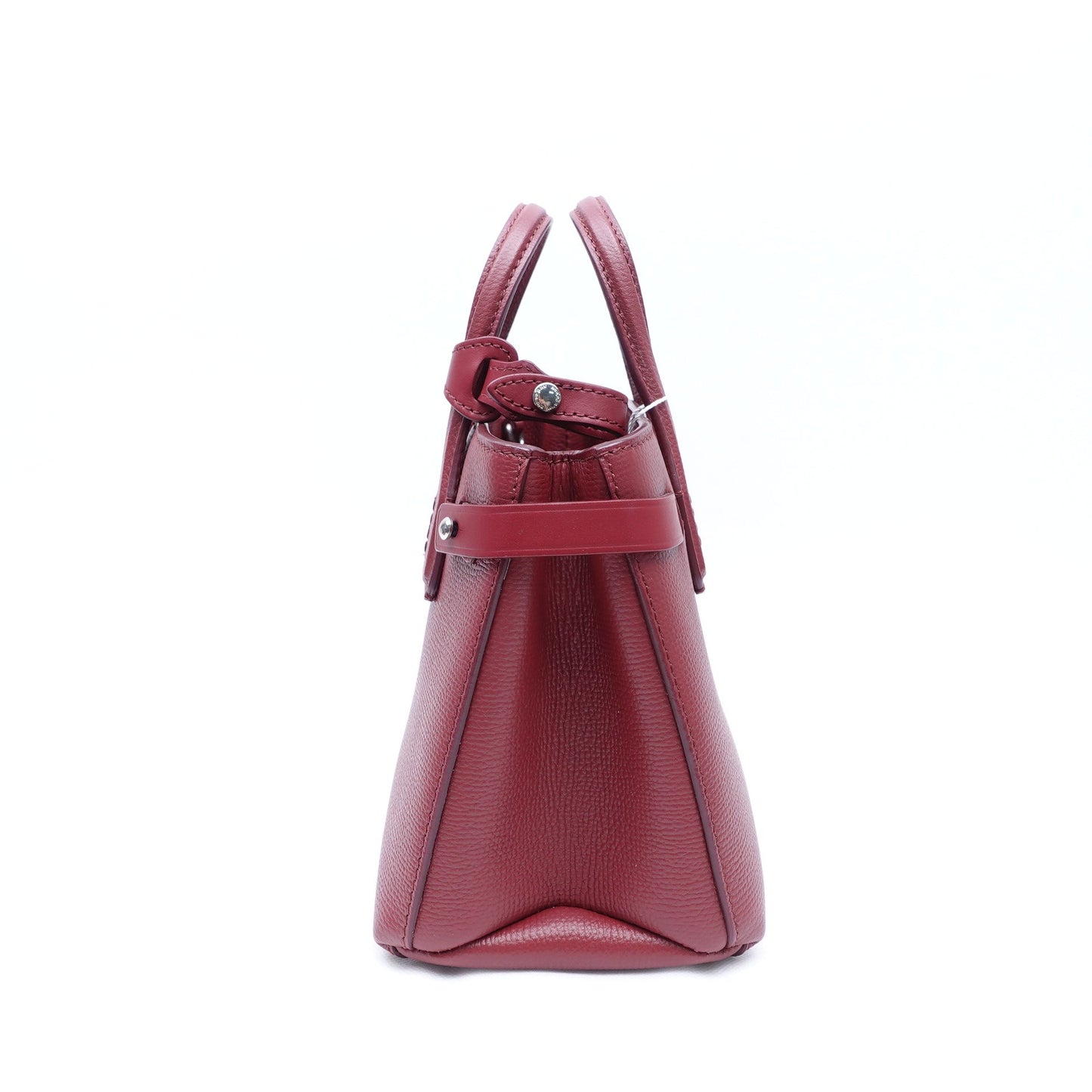 Pre-owned Burberry Banner Baby Red Calfskin Shoulder Bag