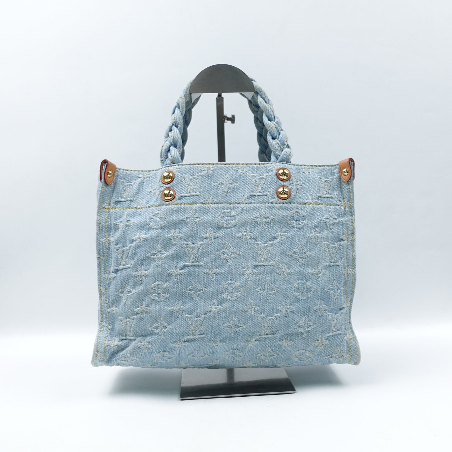 Pre-Owned Louis Vuitton Let Go PM Denim Blue Shoulder Bag