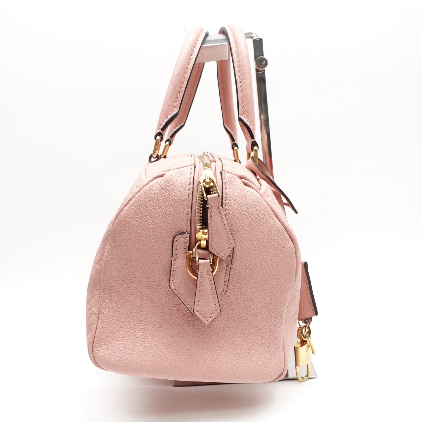 Pre-Owned Louis Vuitton Speedy 25 Pink Calfskin Shoulder Bag