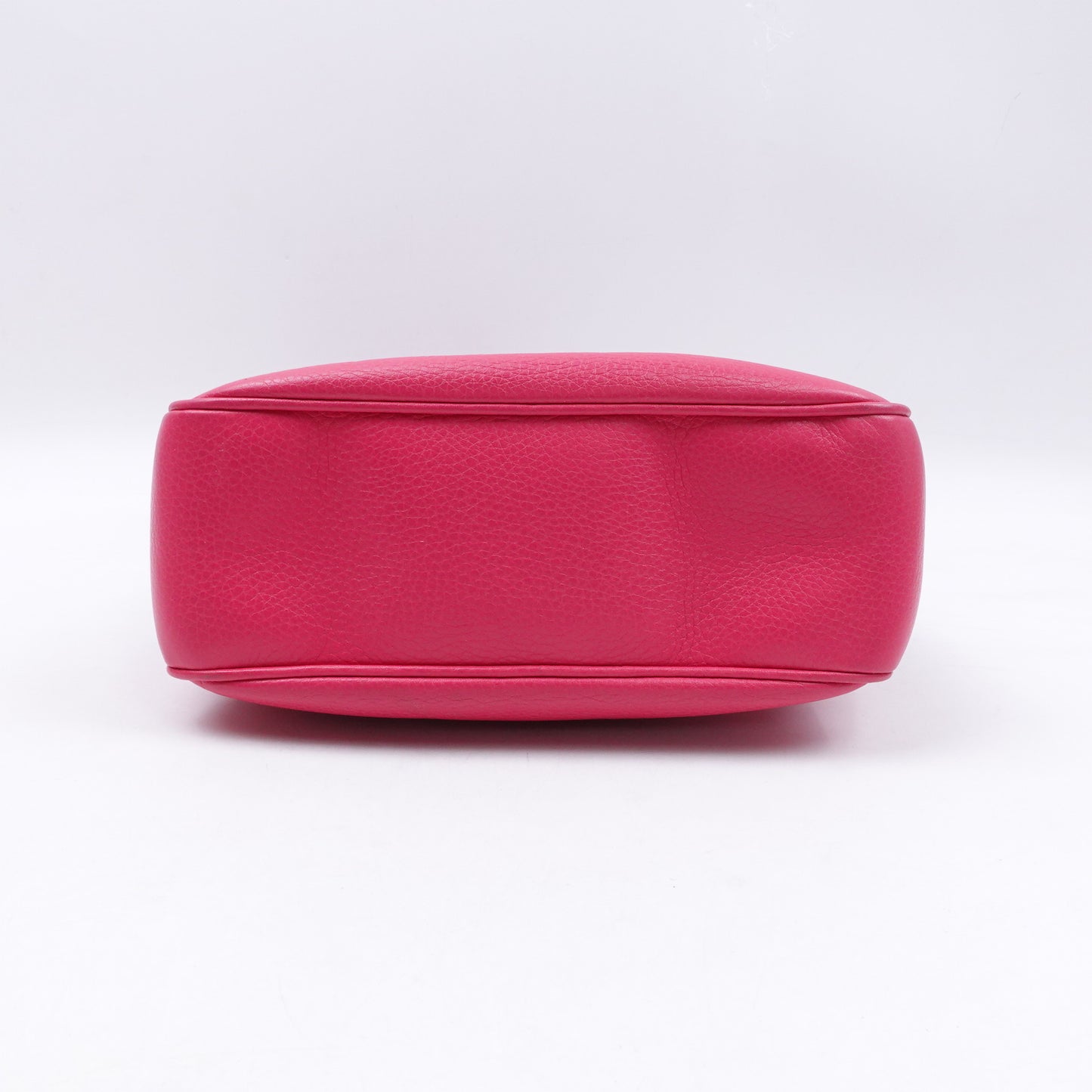 Pre-owned Gucci Soho Peach Pink Calfskin Camera Crossbody Bag