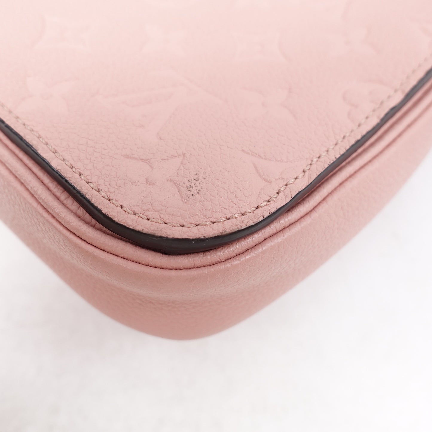 Pre-owned Louis Vuitton Metis Pink Calfskin Crossbody Bag