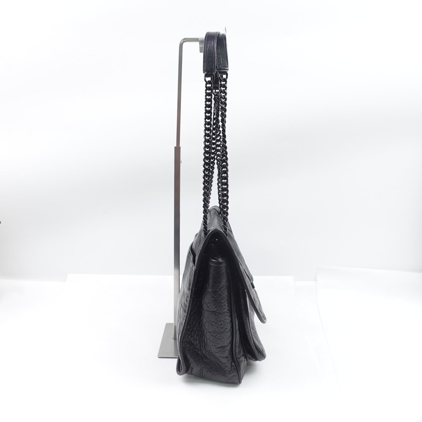 Pre-owned Saint Laurent Niki Medium Black Calfskin Shoulder Bag