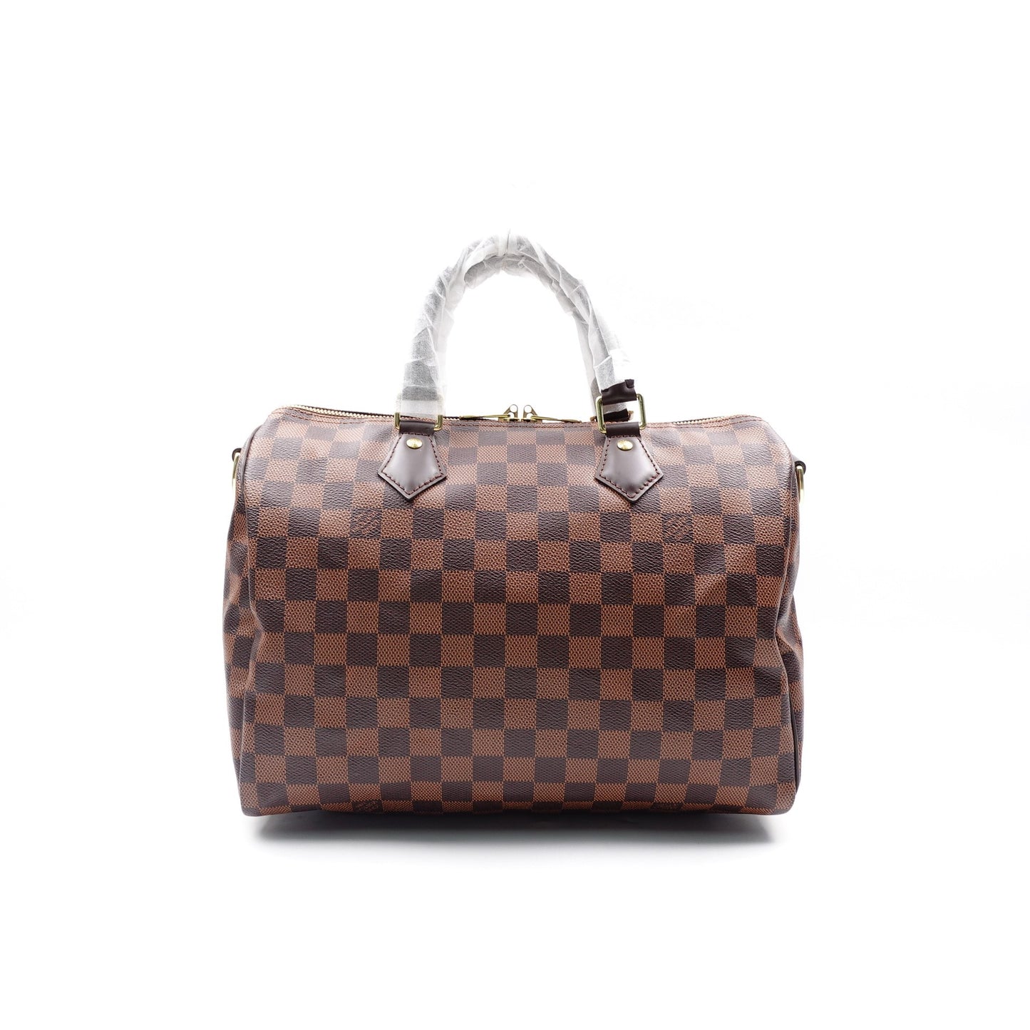 Pre-onwed Louis Vuitton Speedy 30 Damier Ebene Coated Canvas Shoulder Bag