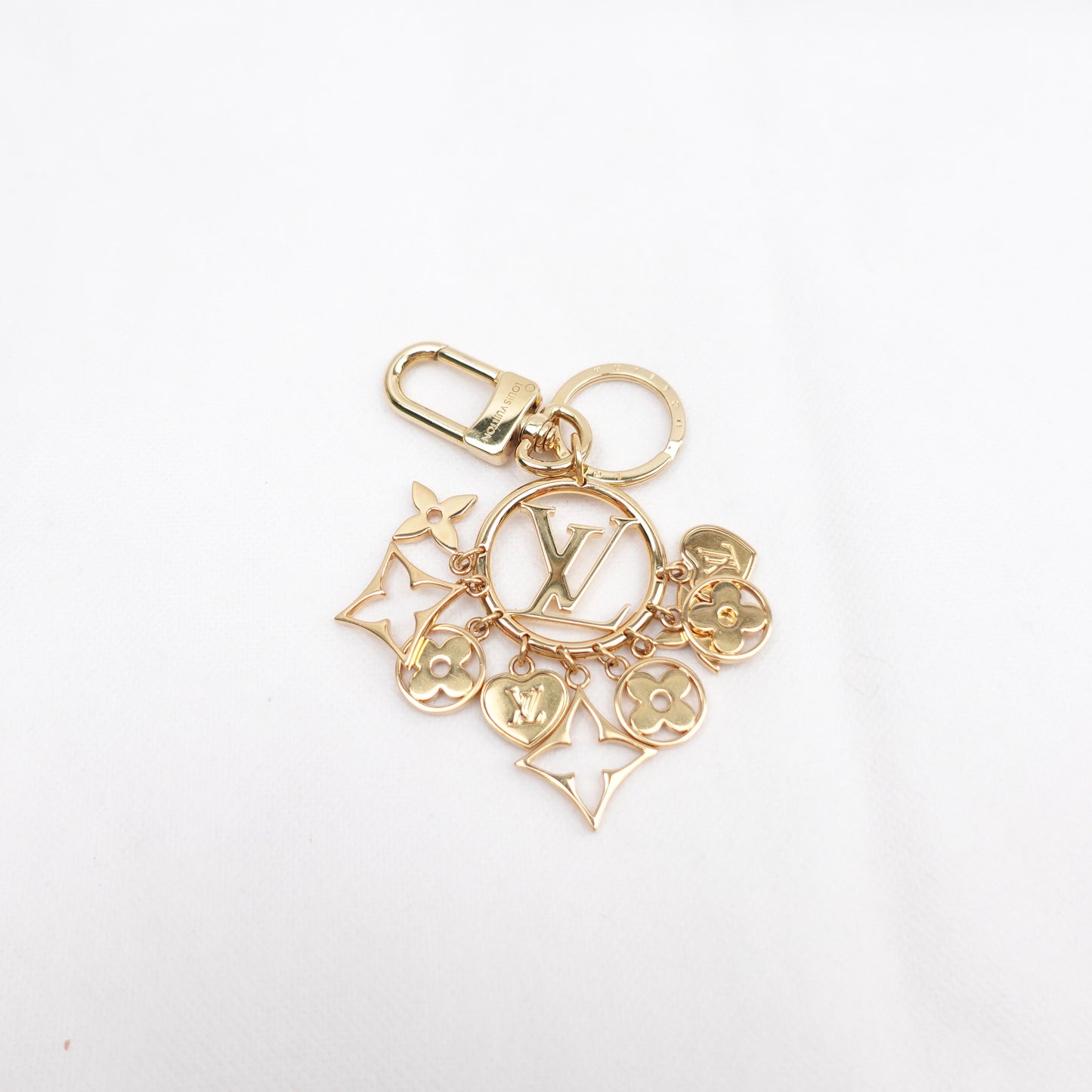 Louis Vuitton Logo Gold-tone Bag Charm