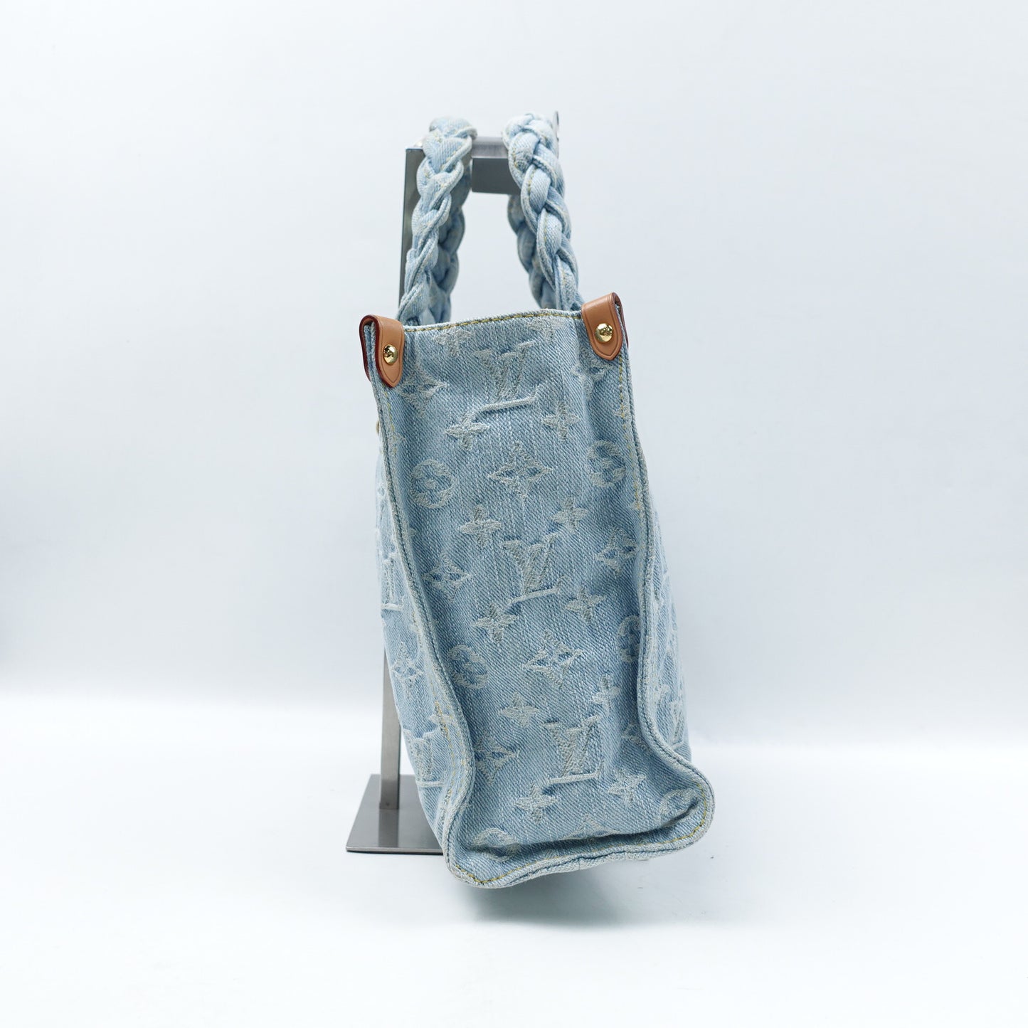 Pre-Owned Louis Vuitton Let Go PM Denim Blue Shoulder Bag