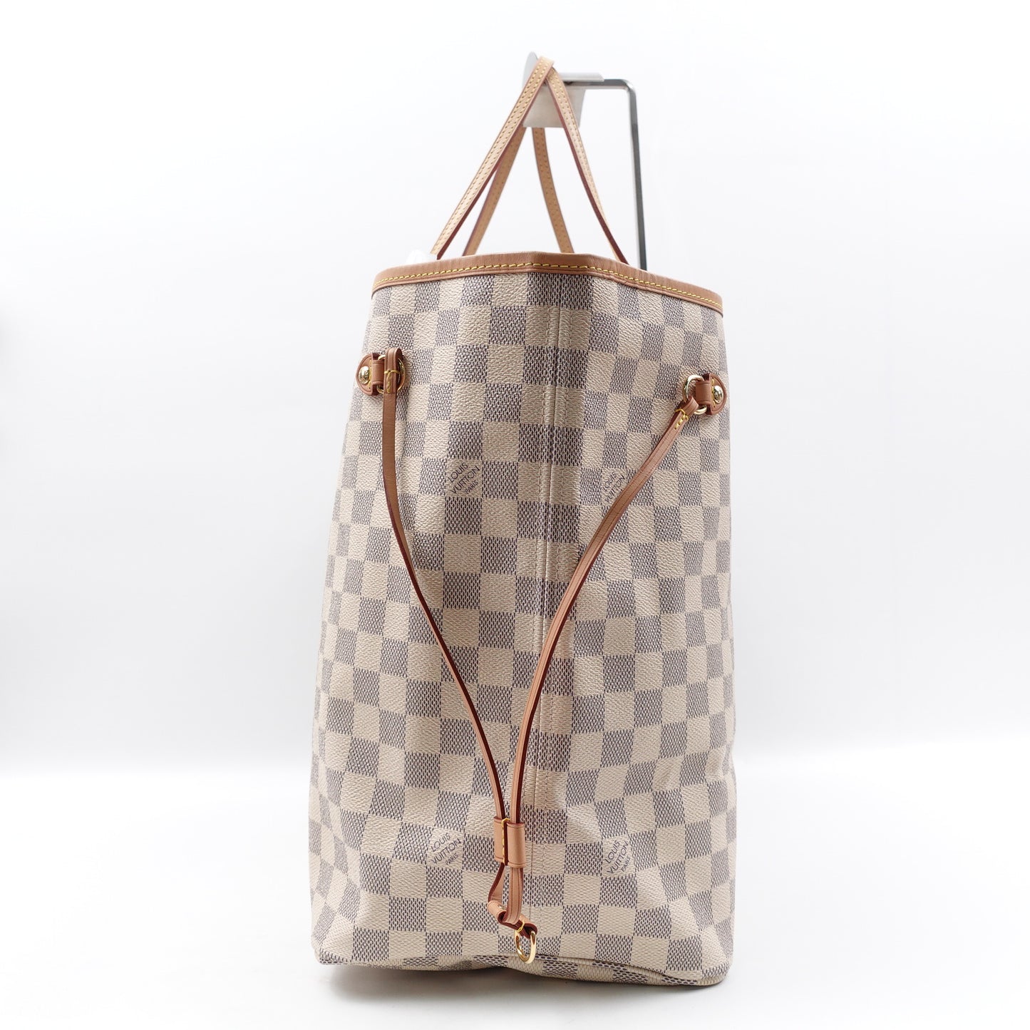Pre-owned Louis Vuitton Neverfull GM Damier Azur Coated Canvas Tote W/P