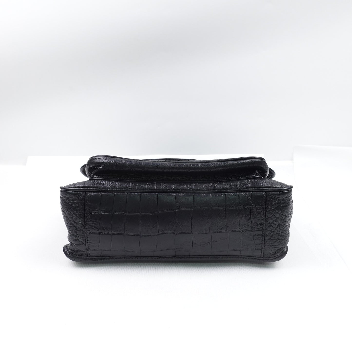 Pre-owned Saint Laurent Niki Medium Black Calfskin Shoulder Bag