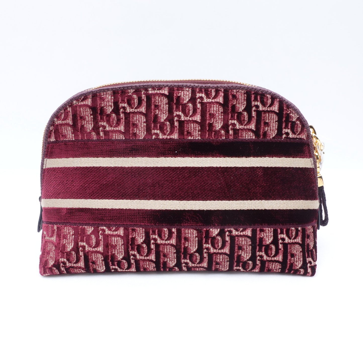 Pre-owned Dior Red Velvet Clutch T10305965