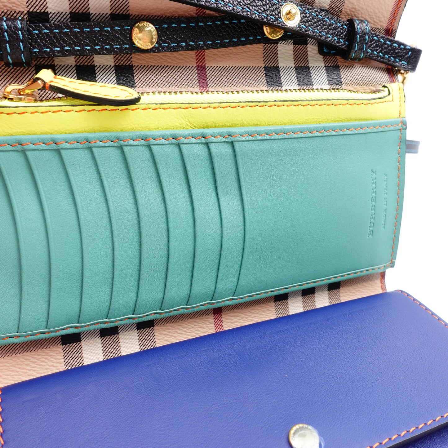 Pre-Owned Burberry  Black Leather Top Stitch WOC