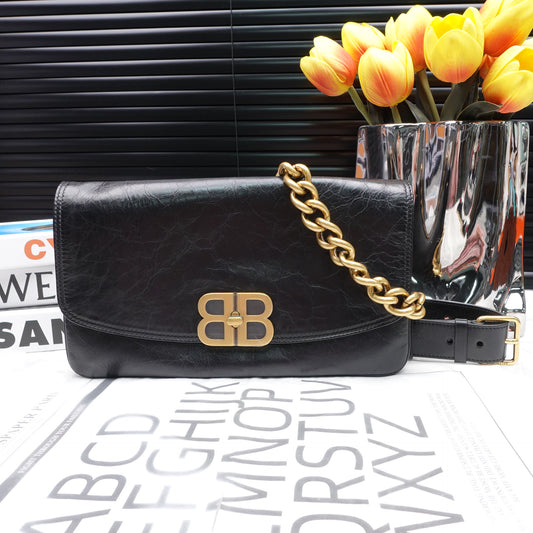 Pre-owned Balenciaga Black Calfskin Shoulder Bag