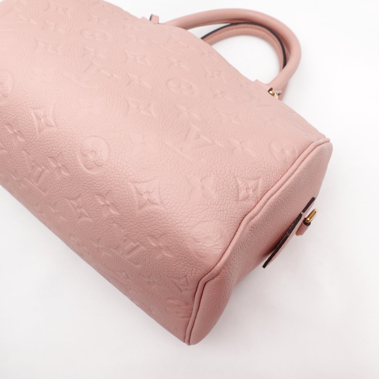 Pre-Owned Louis Vuitton Speedy 25 Pink Calfskin Shoulder Bag