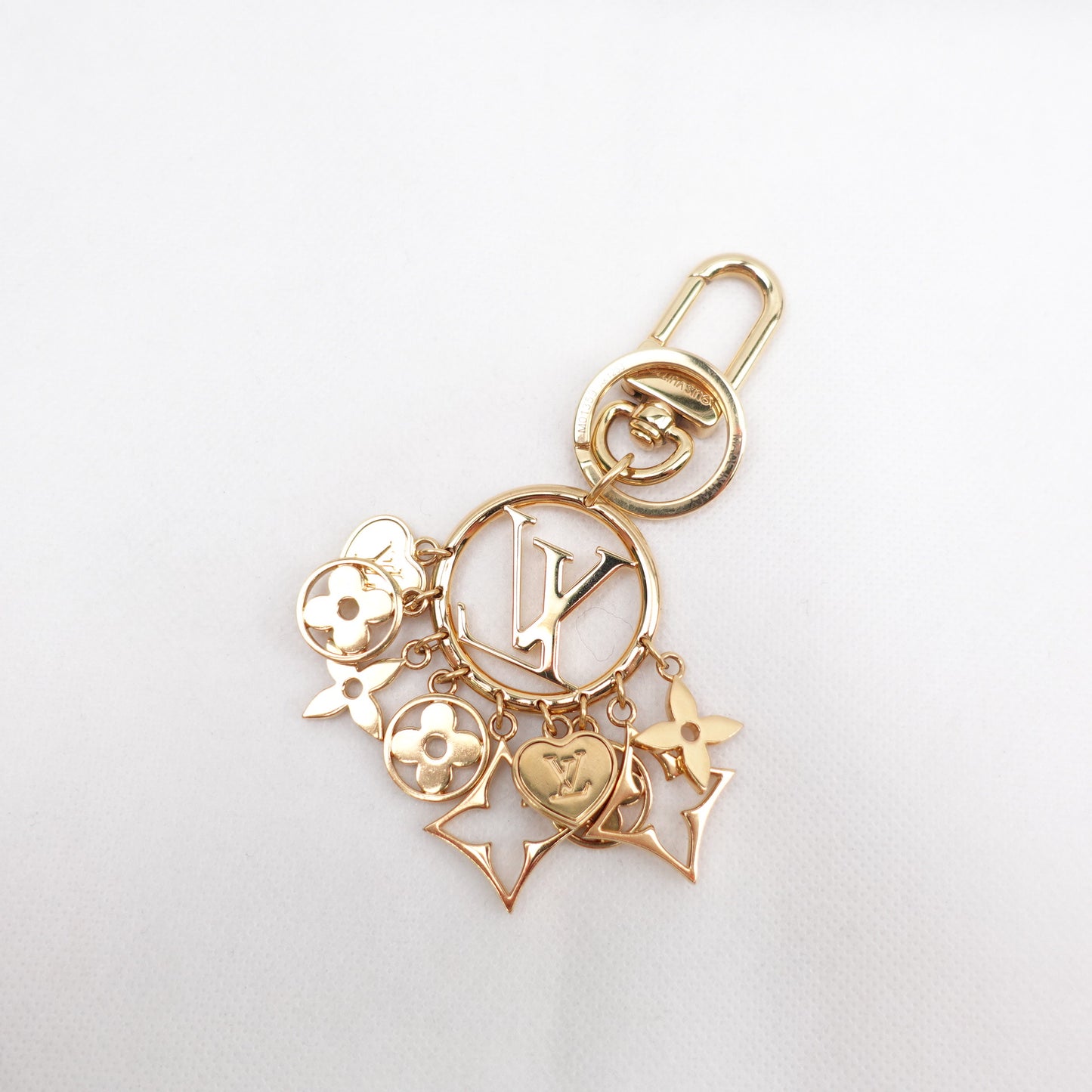 Louis Vuitton Logo Gold-tone Bag Charm