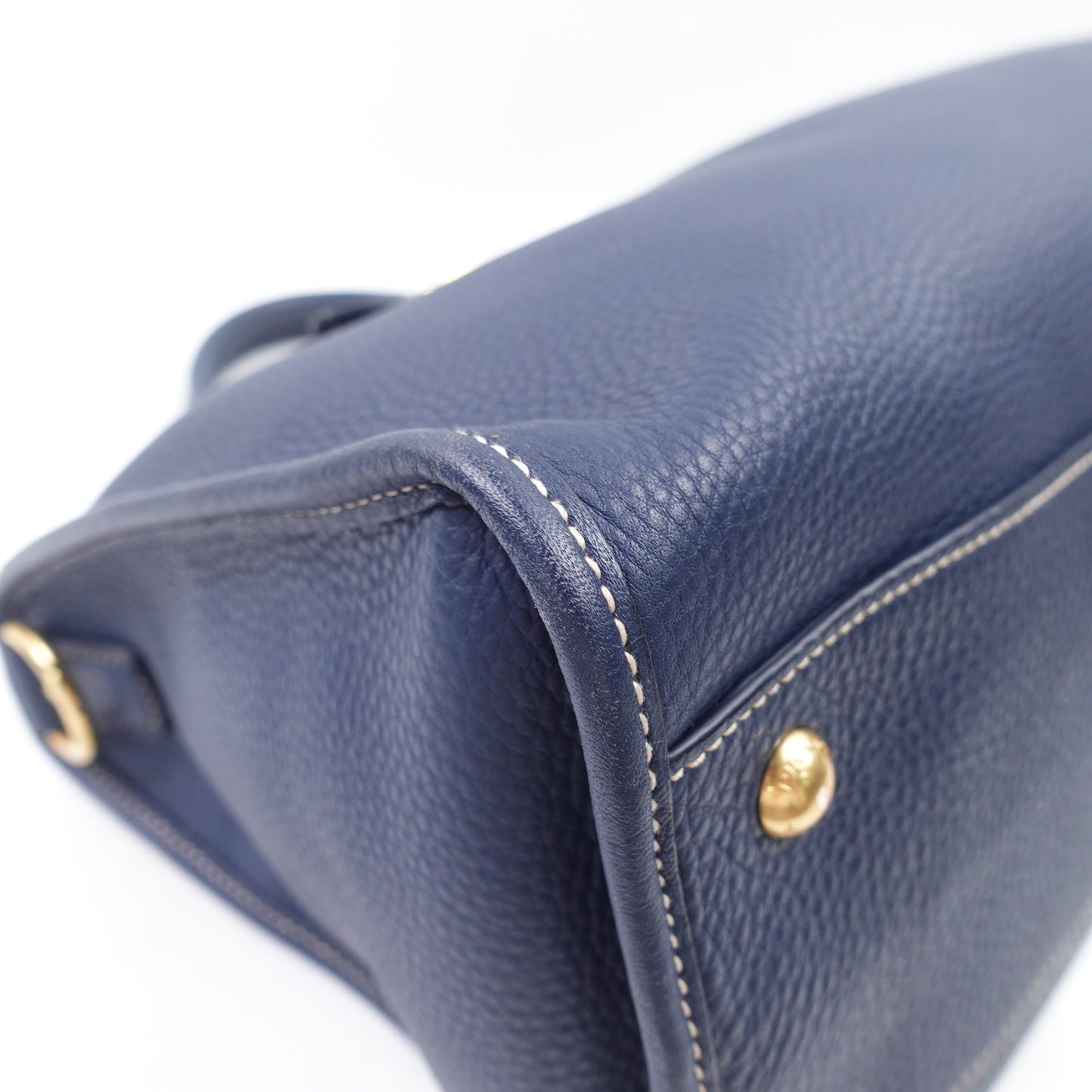 Pre-owned Prada Navy Calfskin Shoulder Bag