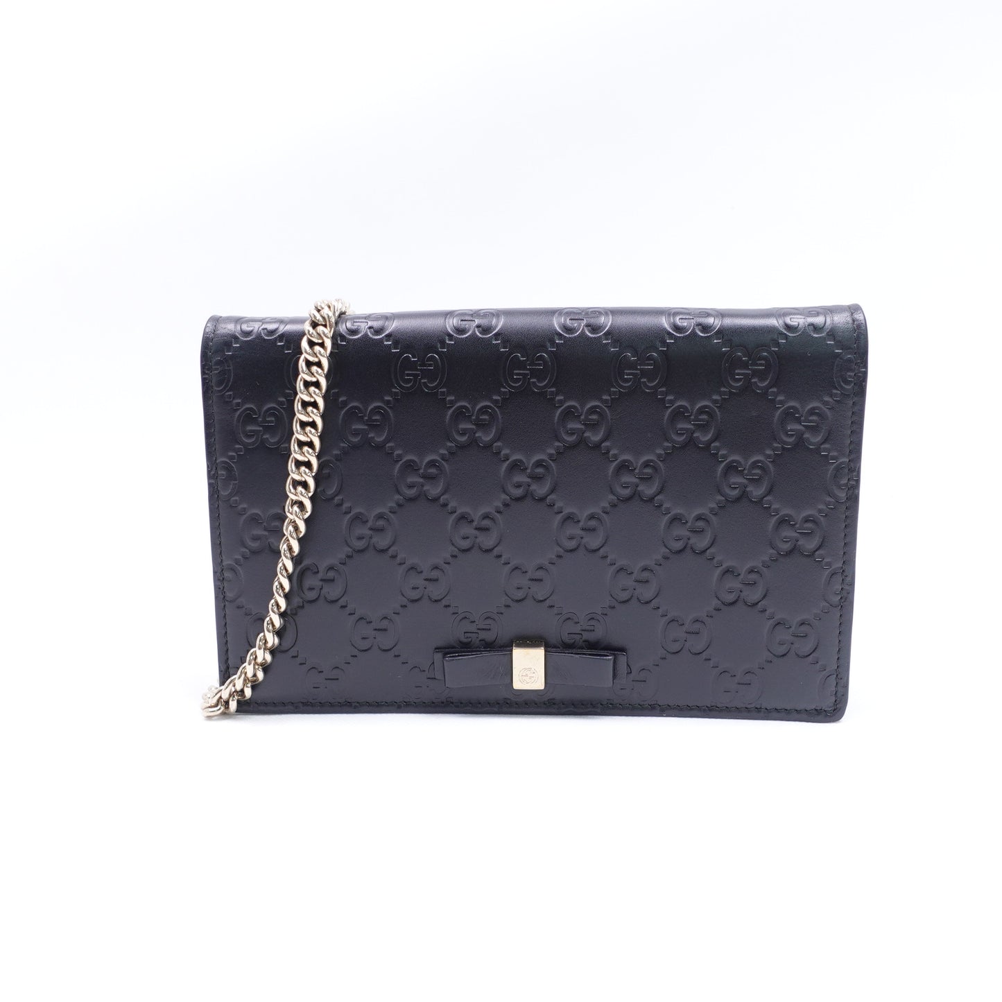 Pre-Owned Gucci Black Calfskin Shoulder Bag