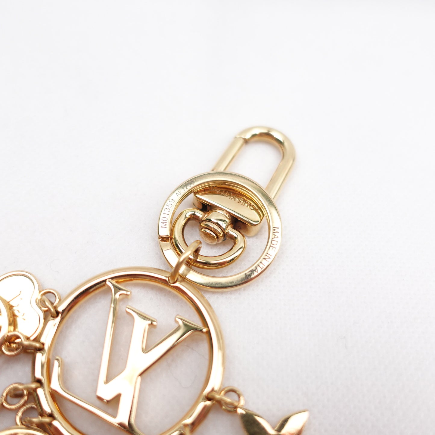Louis Vuitton Logo Gold-tone Bag Charm