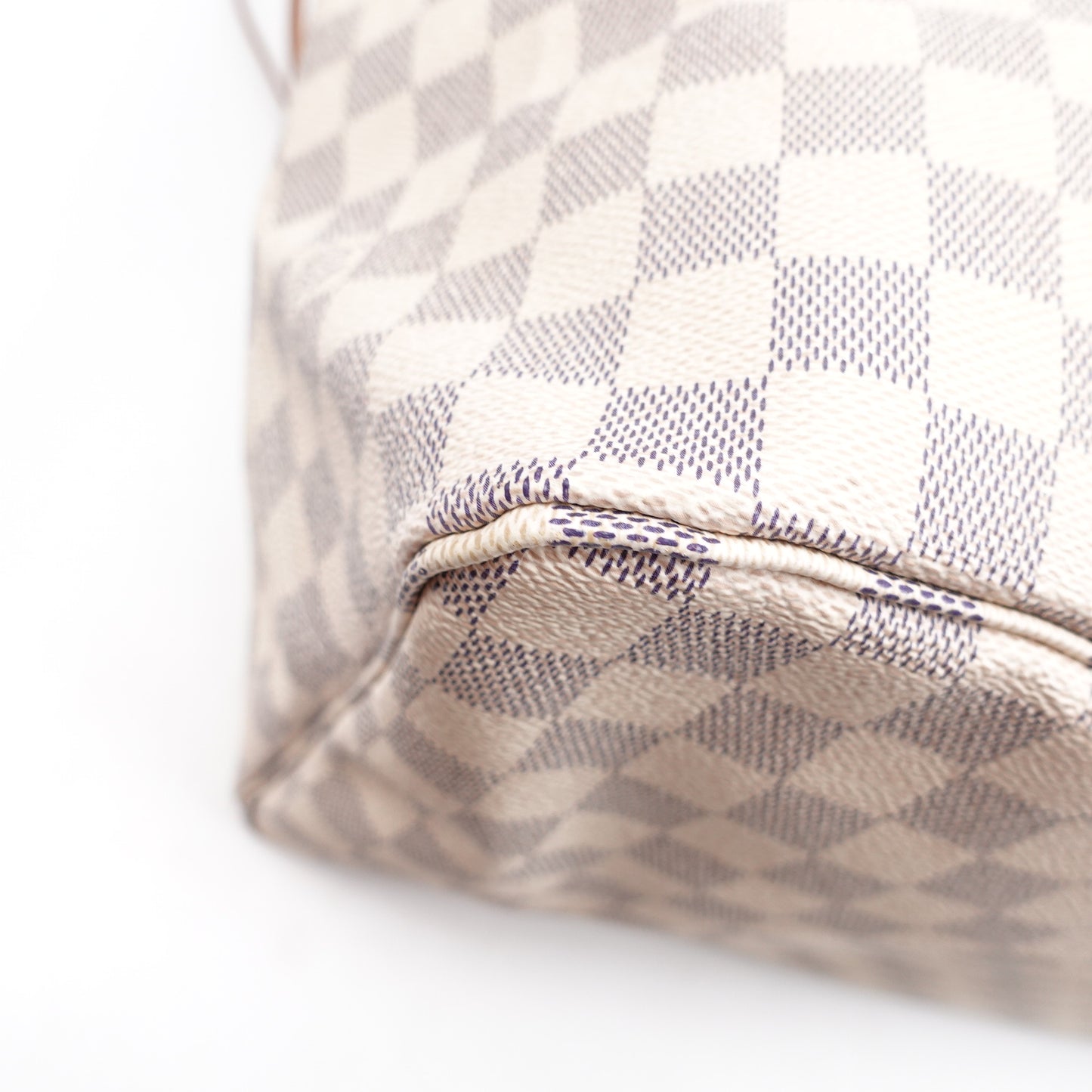 Pre-owned Louis Vuitton Neverfull GM Damier Azur Coated Canvas Tote W/P