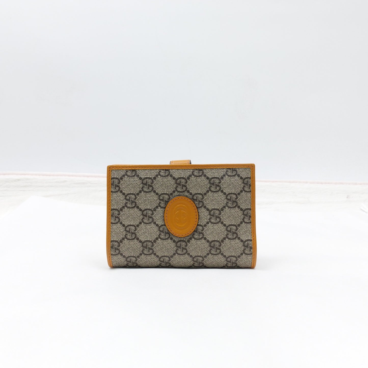 Pre-owned Gucci Monogram Coated Canvas Wallet