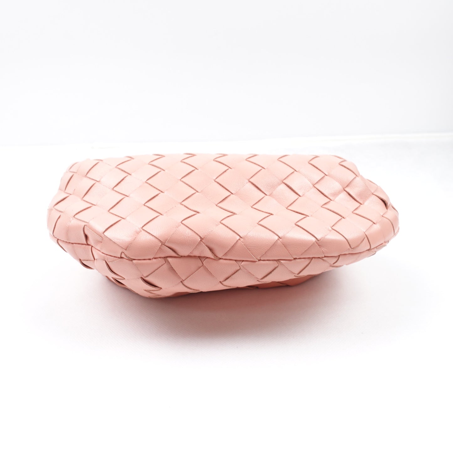 Pre-owned Bottega Veneta Jodie Mini Peach Pink Lambskin Hobo Bag