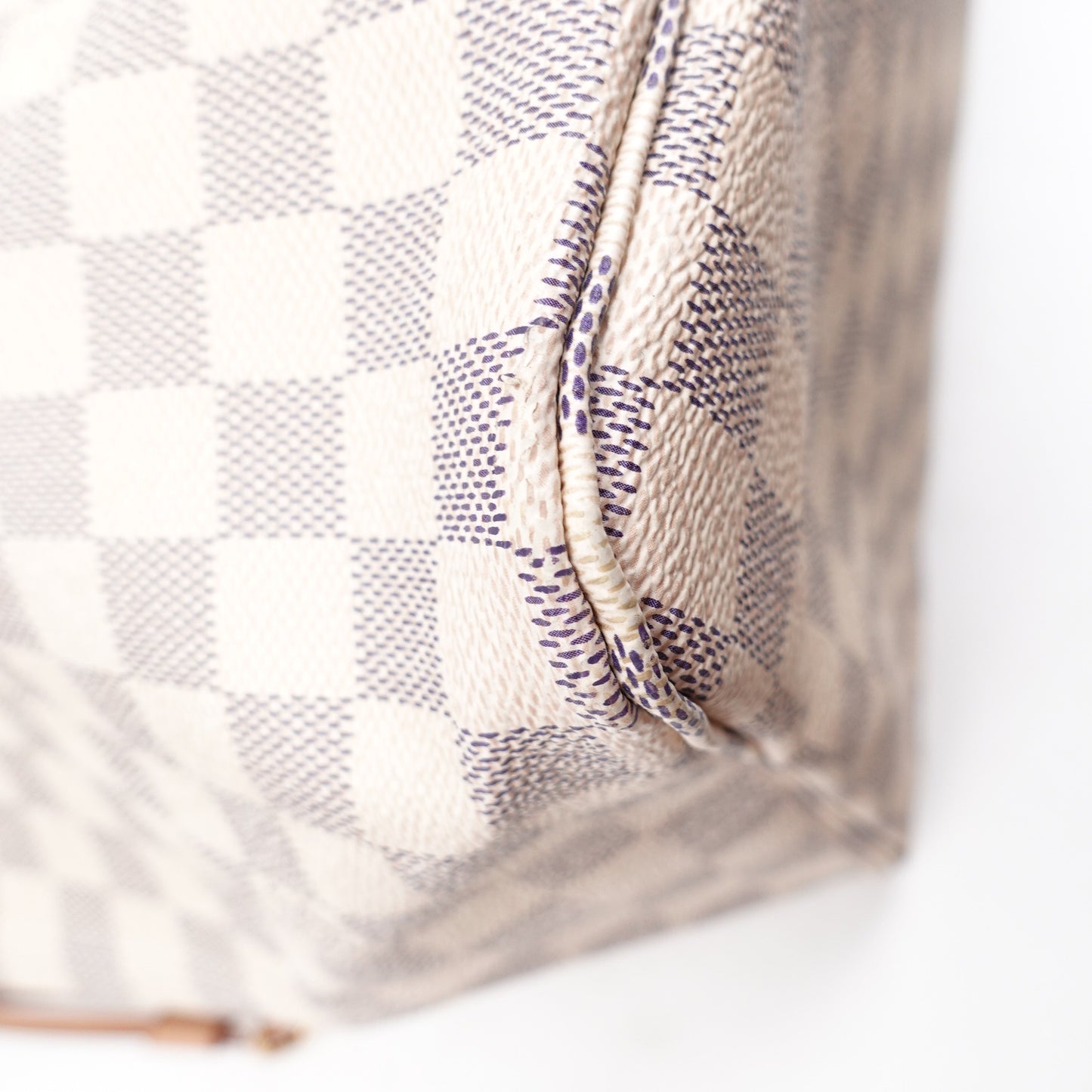 Pre-owned Louis Vuitton Neverfull GM Damier Azur Coated Canvas Tote W/P