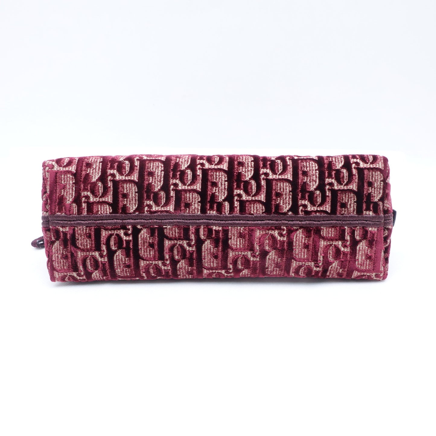 Pre-owned Dior Red Velvet Clutch T10305965