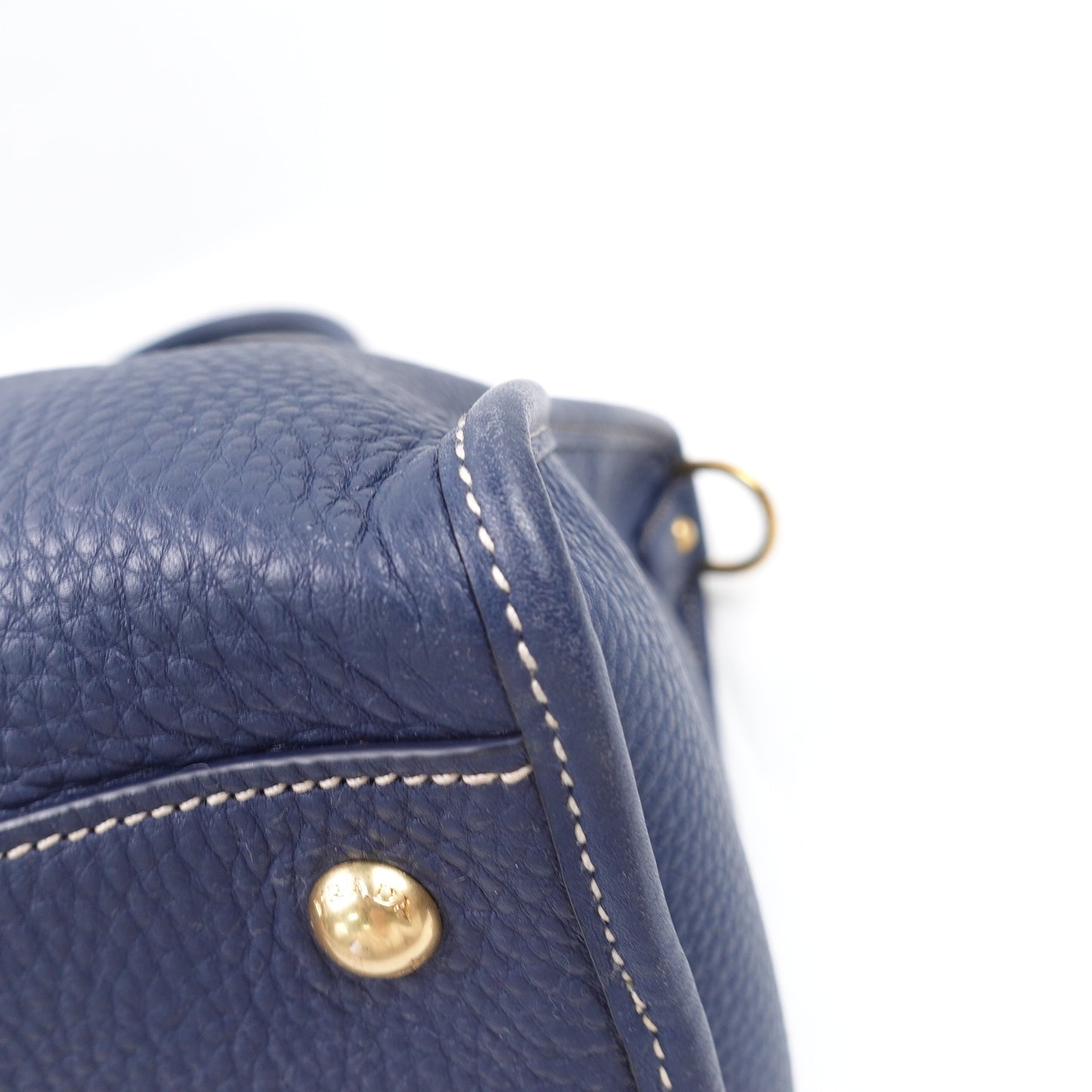 Pre-owned Prada Navy Calfskin Shoulder Bag