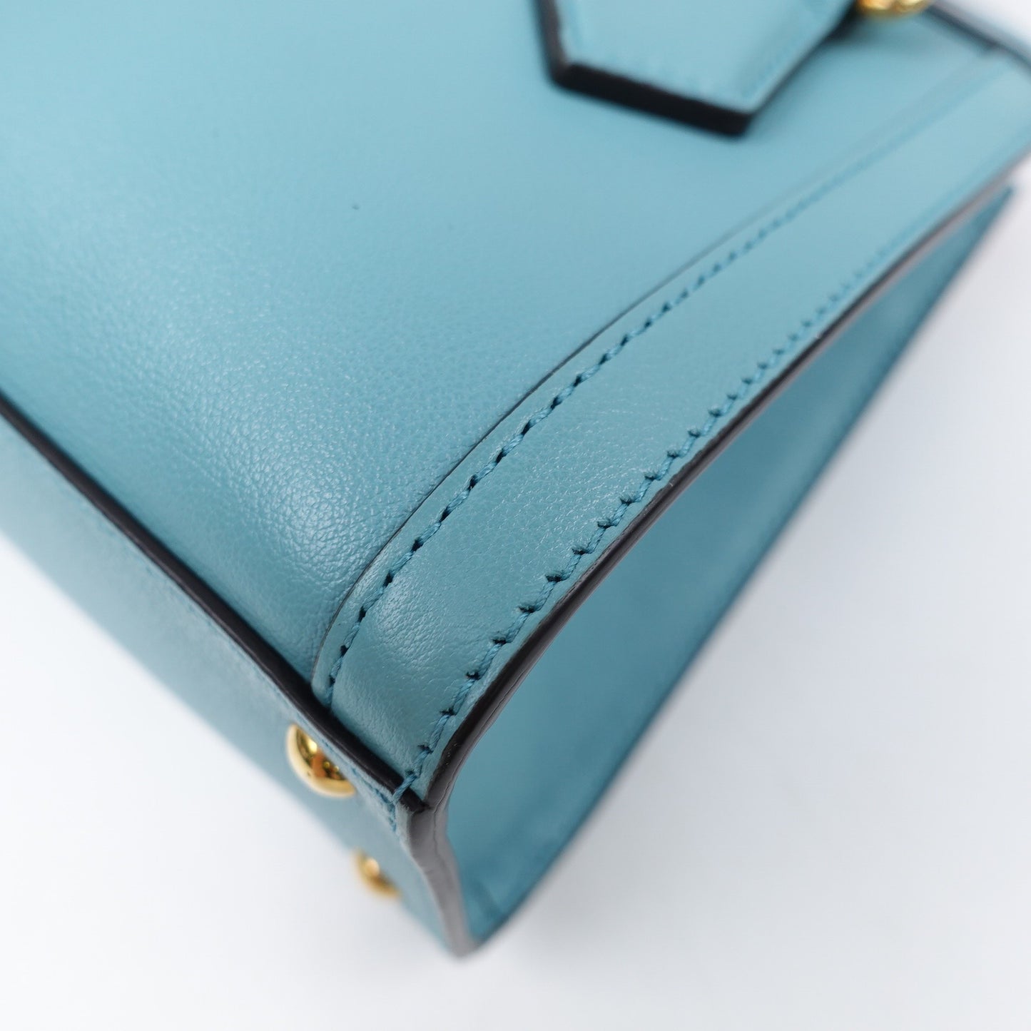 Pre-owned Gucci Diana Blue Calfskin Top Handle Bag