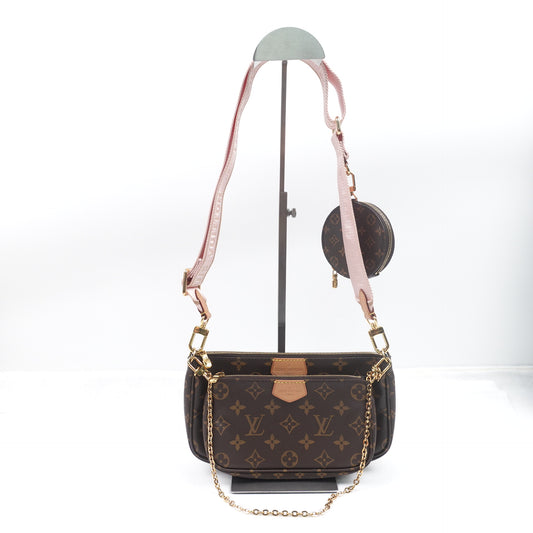 Pre-owned Louis Vuitton Multi Pochette Accessories Monogram Coated Canvas Shoulder Bag