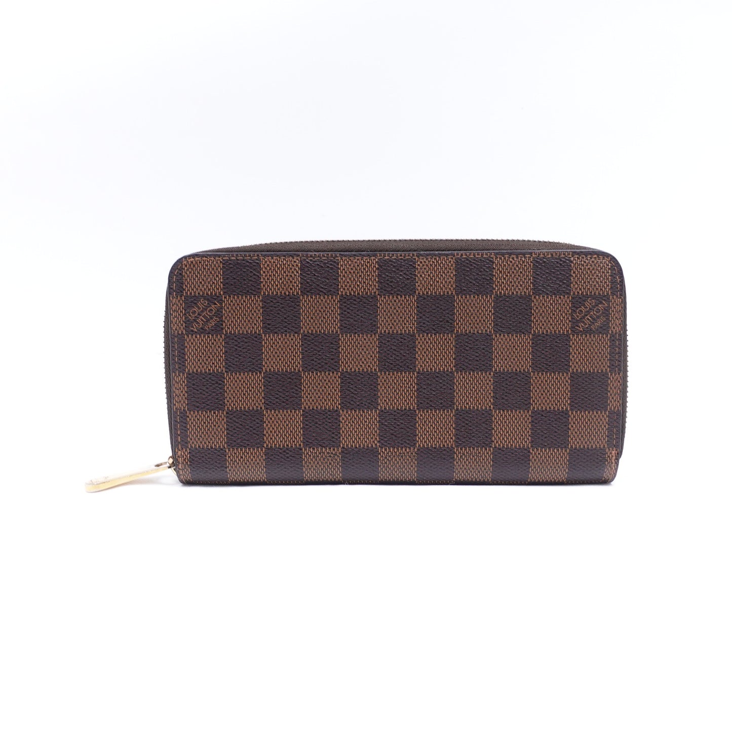 Pre-owned Louis Vuitton Damier Ebene Coated Canvas Long Wallet