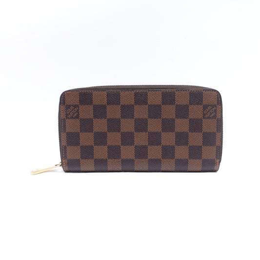 Pre-owned Louis Vuitton Damier Ebene Coated Canvas Long Wallet