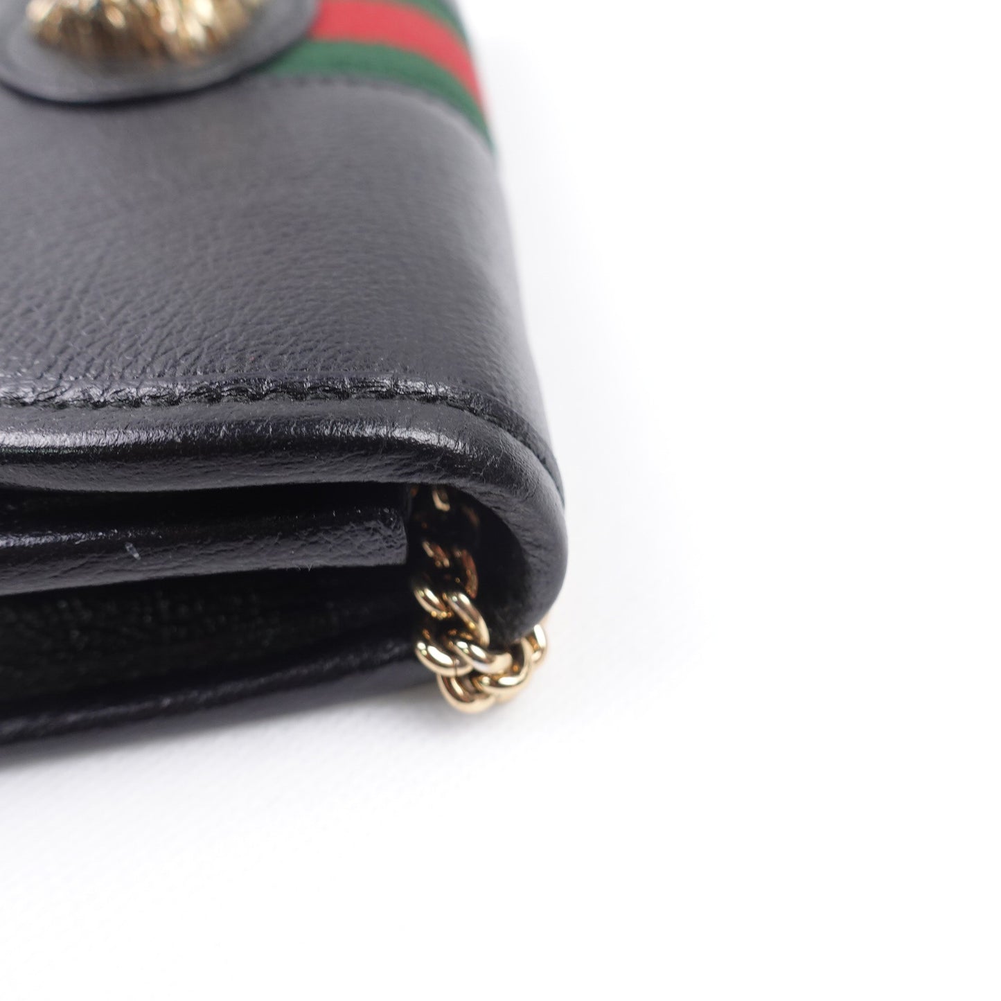 Pre-owned Gucci Rajah Black Calfskin Shoulder Bag