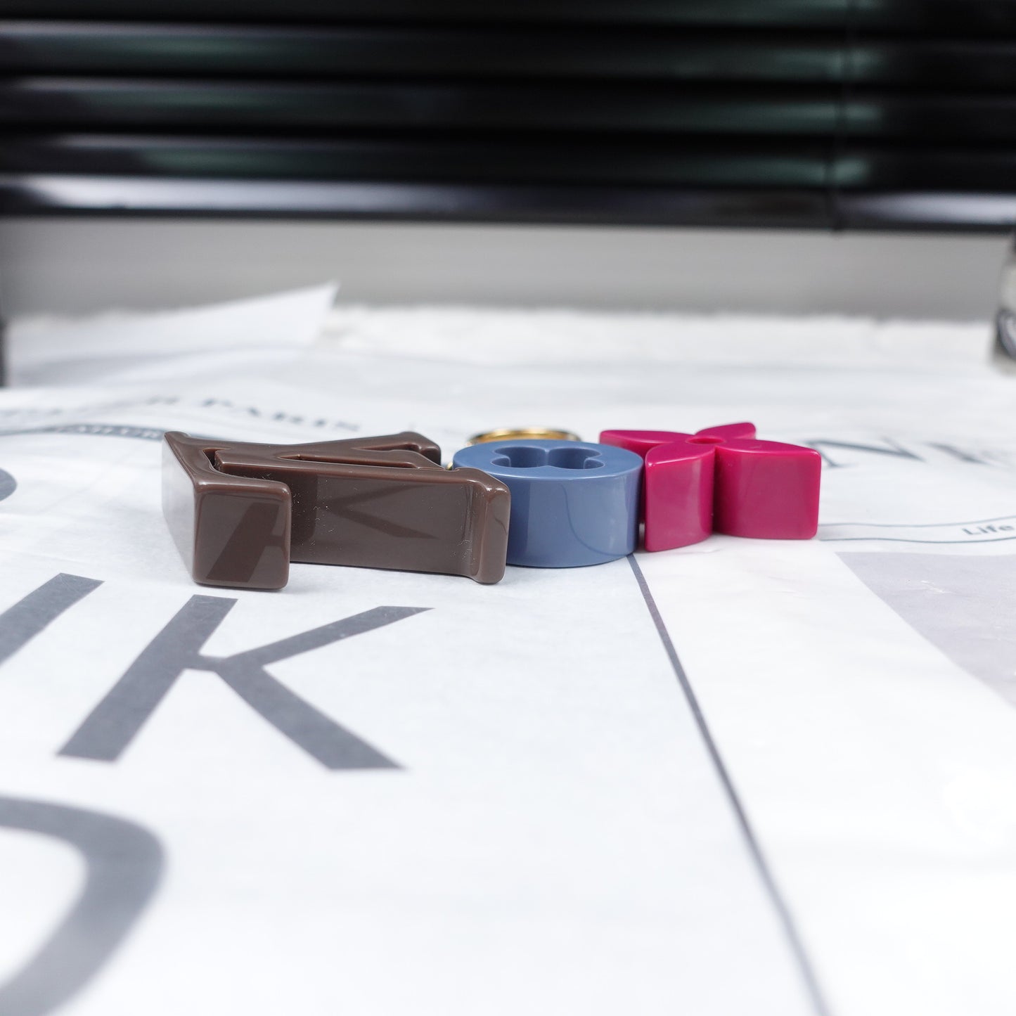 Pre-Owned Louis Vuitton Brown&Blue&Purple Bag Charm