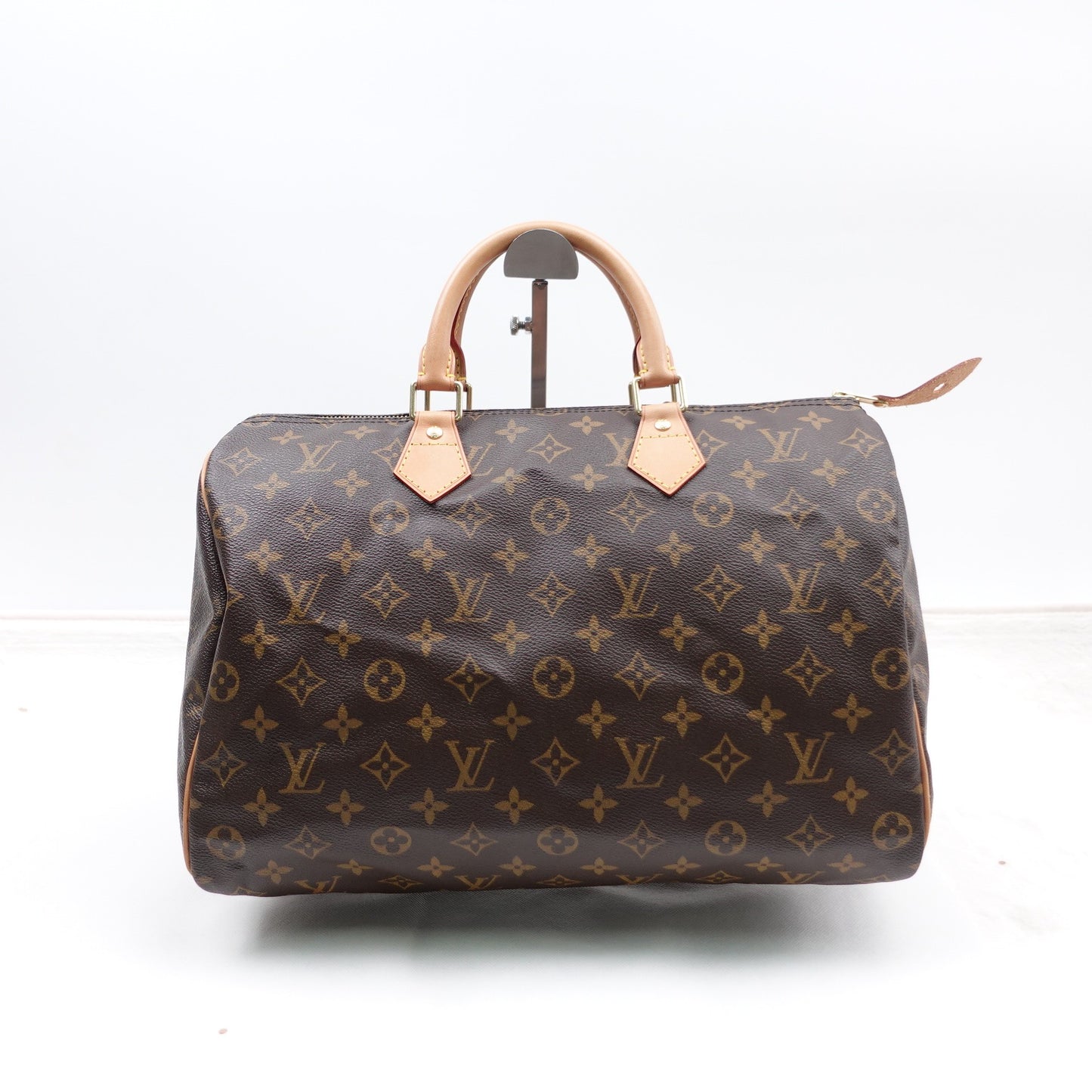 Pre-owned Louis Vuitton Speedy 35 Monogram Coated Canvas Top Handle Bag