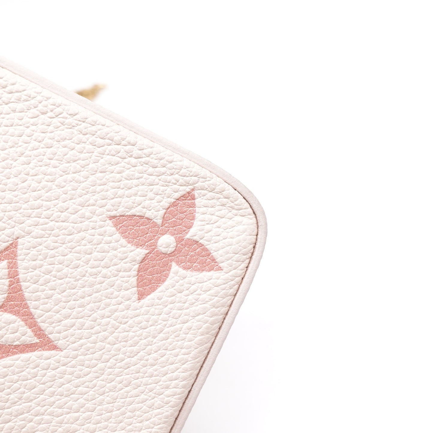 Pre-owned Louis Vuitton Felicie Beige Calfskin Shoulder Bag