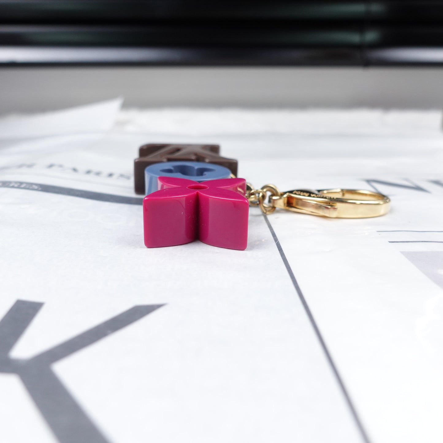 Pre-Owned Louis Vuitton Brown&Blue&Purple Bag Charm