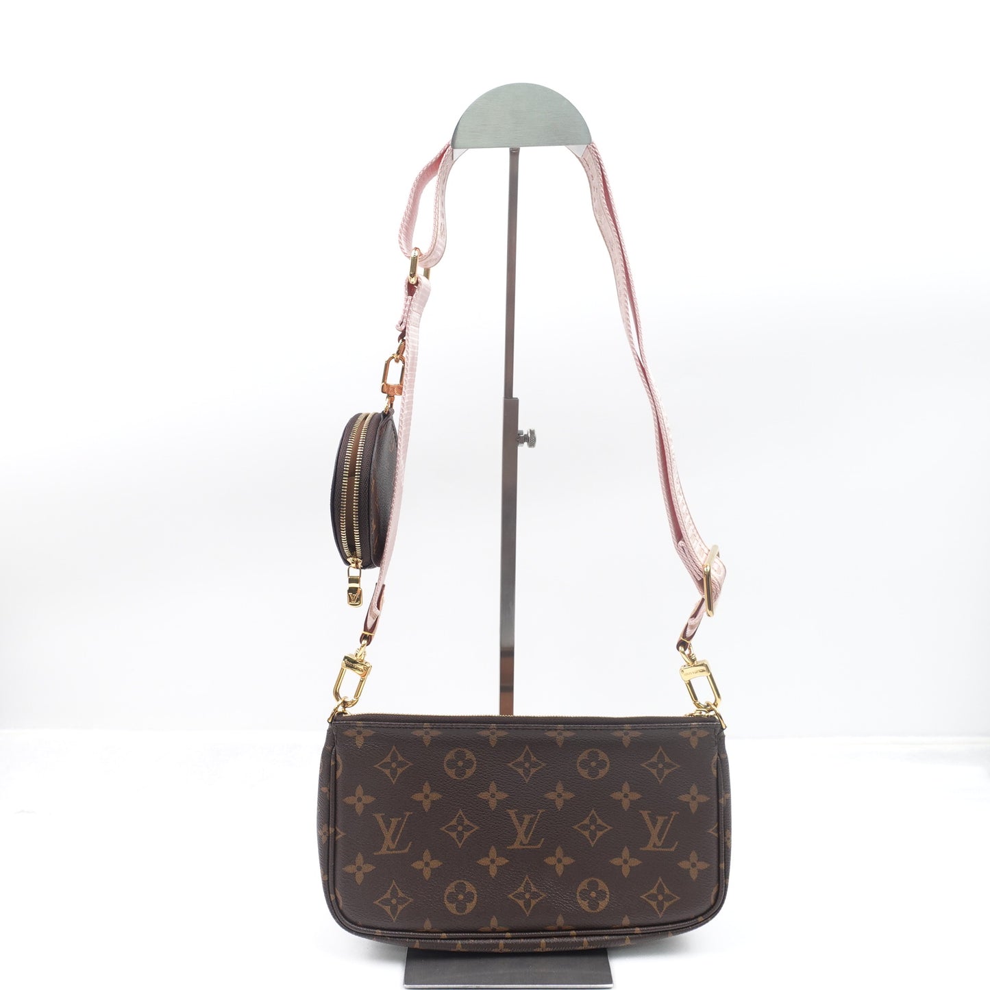 Pre-owned Louis Vuitton Multi Pochette Accessories Monogram Coated Canvas Shoulder Bag